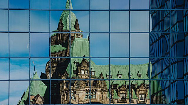 Chateau reflected glass tower
